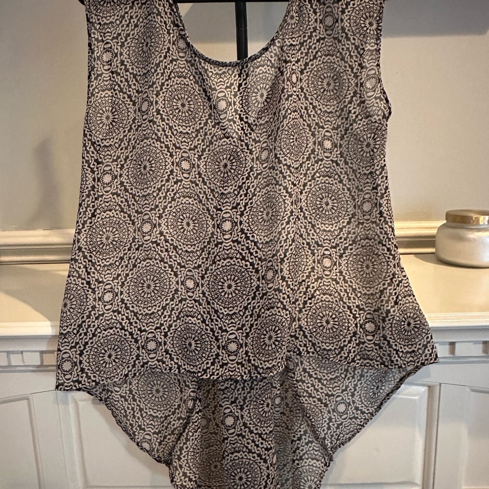 Band of Gypsies Monochrome Patterned Top
